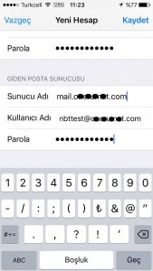 iphone mail kurulum ekranı 4